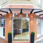 Shop Signs London, Built Up Stainless Steel Letters Signs for P & T