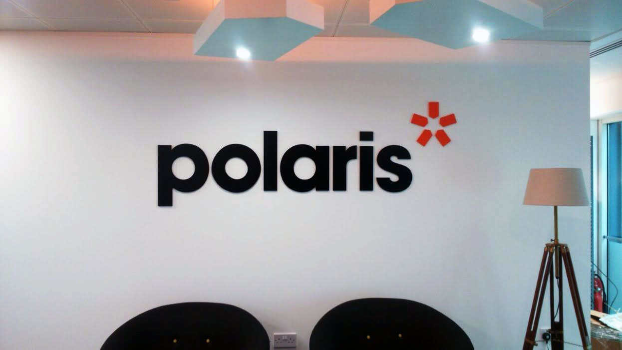 Office Signs London for Polaris, Reception Sign