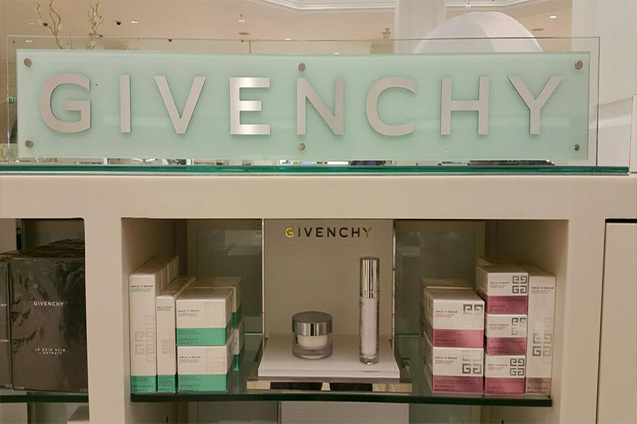 Corporate Retail Signage, Harrods - Givenchy Counter